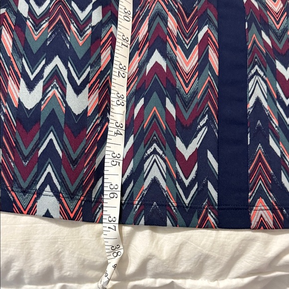 Title Nine Women's Chevron Hillary Dress - Navy and Pink NEW - Picture 10 of 11